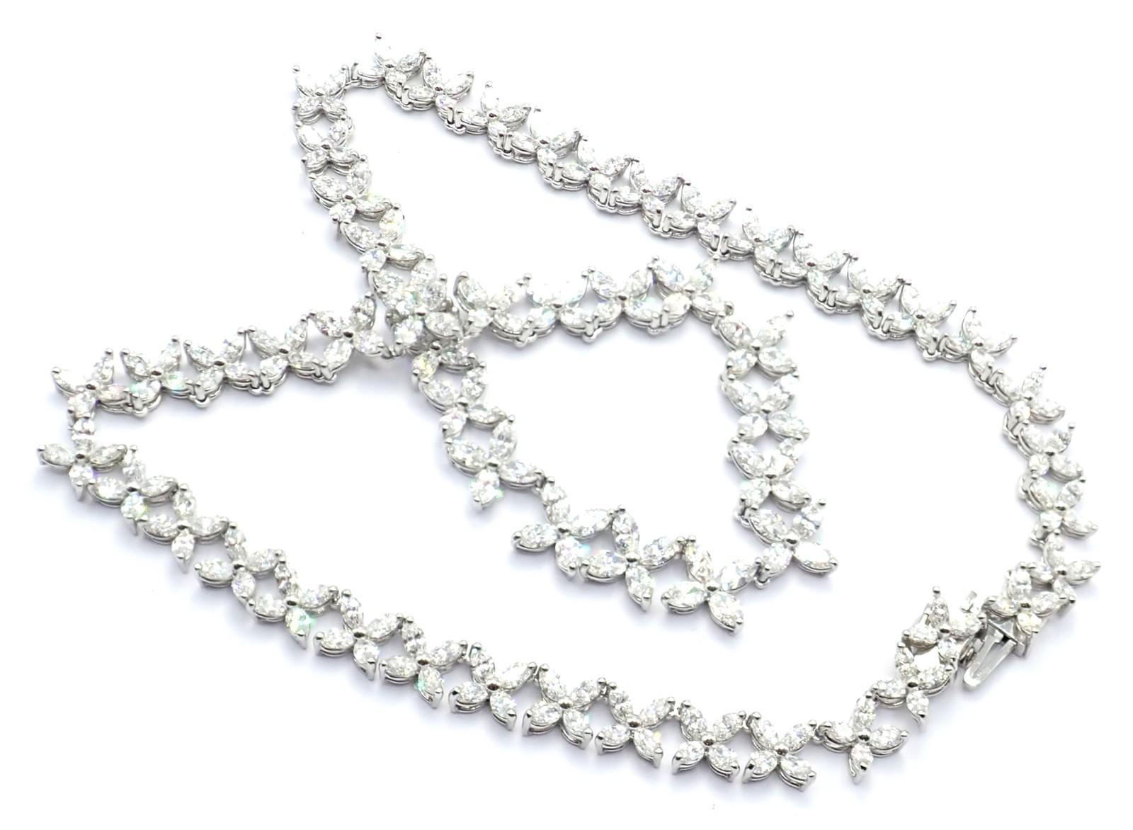 Tiffany & Co. Collana in platino con diamanti a forma di marque graduata Victoria Co. in vendita 5