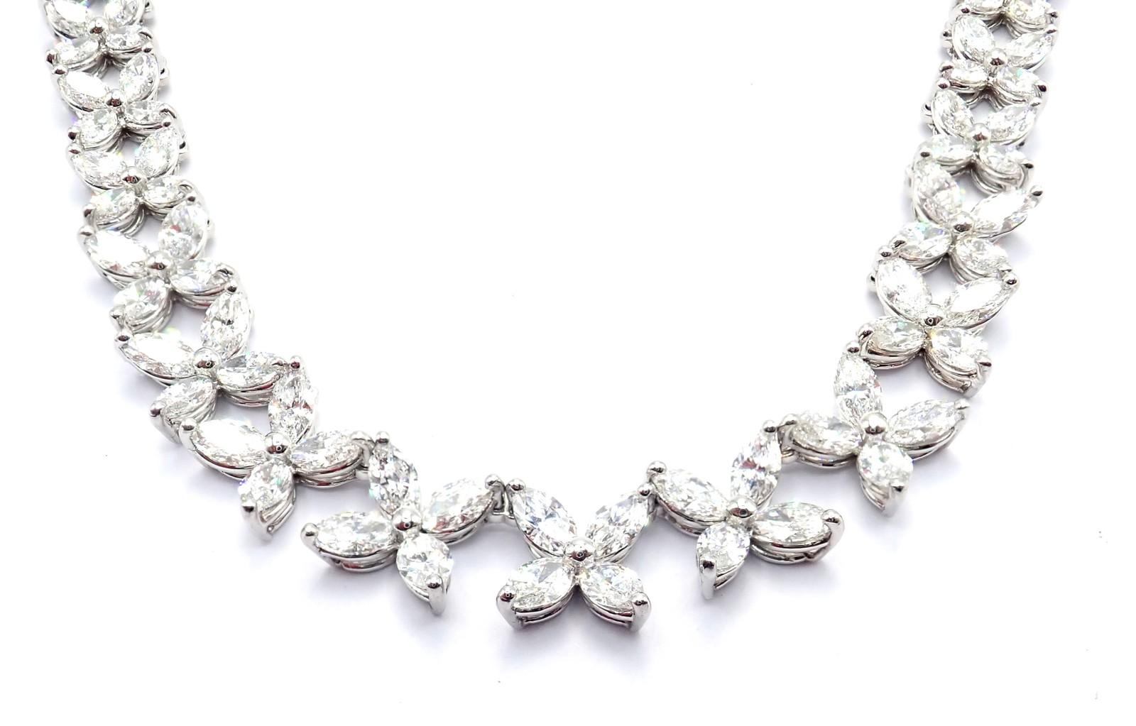 Tiffany & Co. Collana in platino con diamanti a forma di marque graduata Victoria Co. in vendita 6