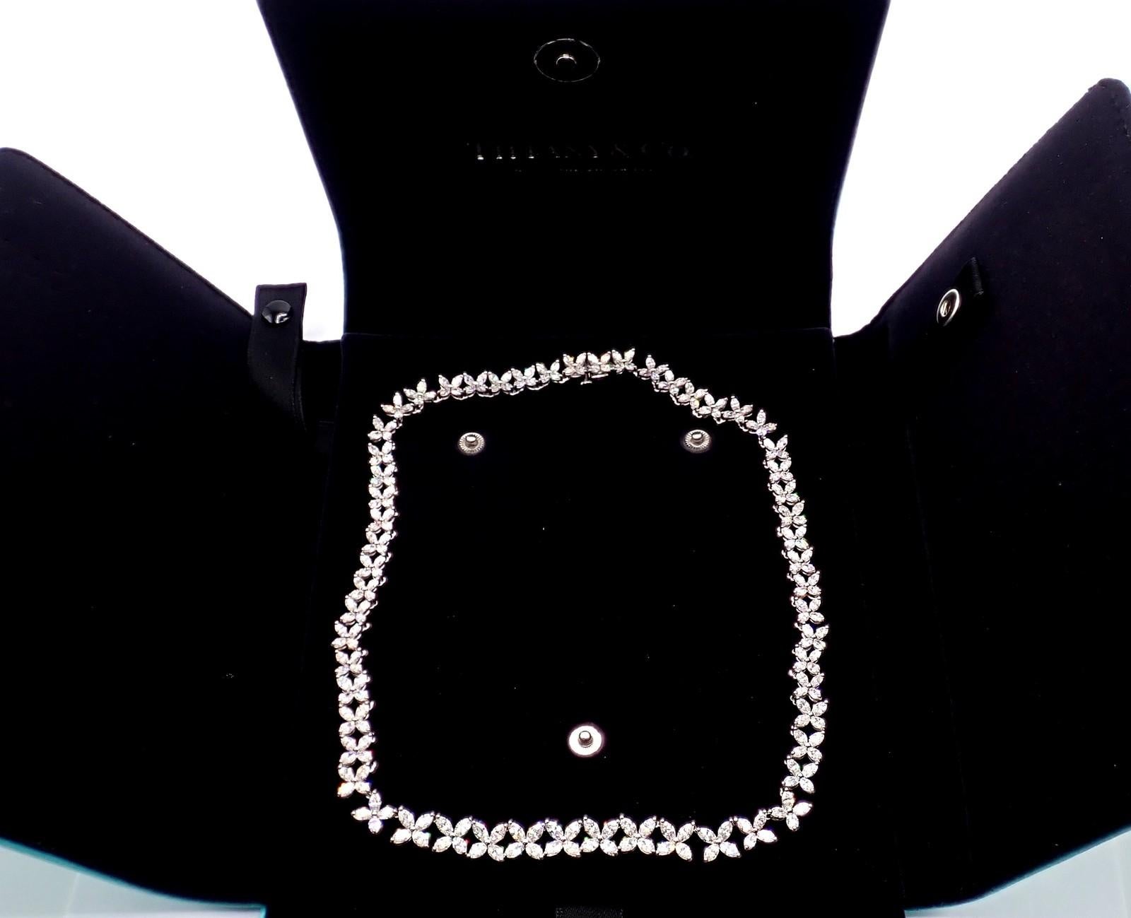 Tiffany & Co. Collana in platino con diamanti a forma di marque graduata Victoria Co. in vendita 12