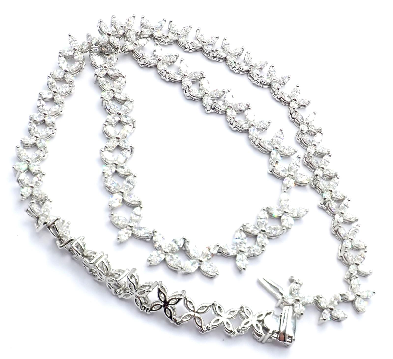 Tiffany & Co. Collana in platino con diamanti a forma di marque graduata Victoria Co. in vendita 4