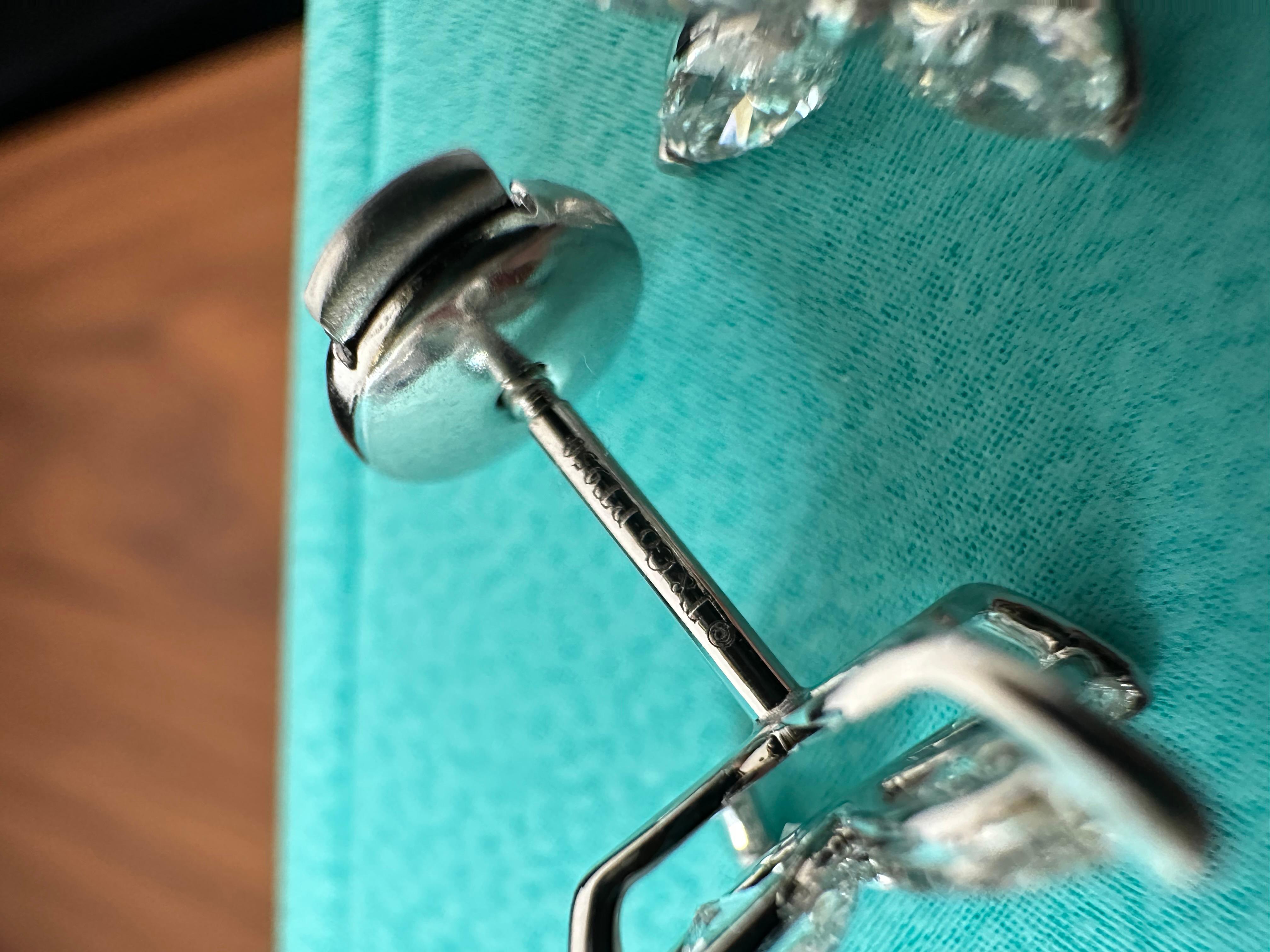 Tiffany & Co. Orecchini grandi Victoria 1,62 ct platino in vendita 6