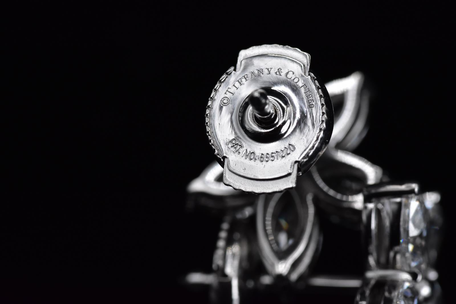 Pendientes Tiffany Co Victoria Gran Racimo Mixto Corte marquesa en venta