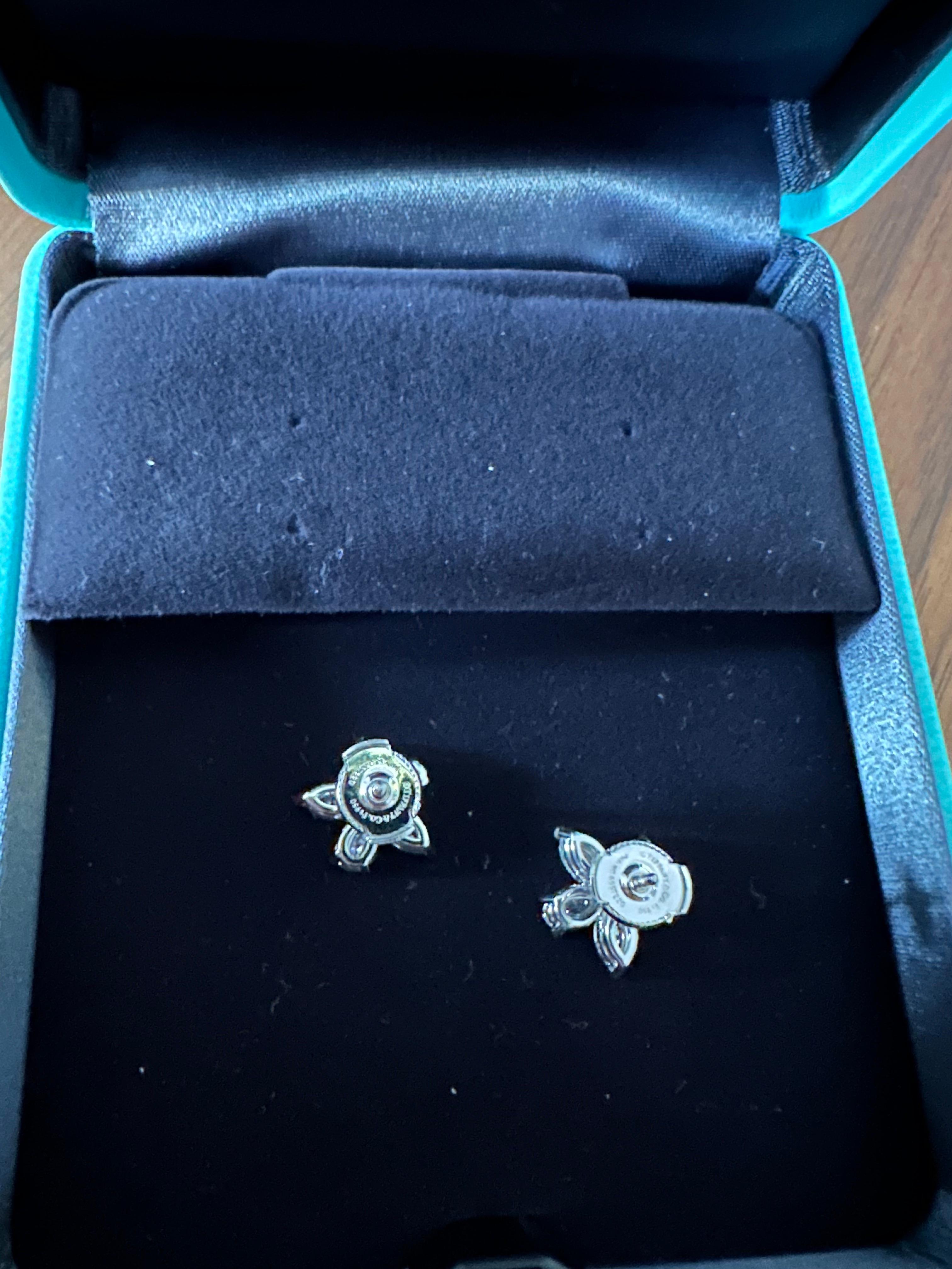 Women's Tiffany Co Victoria Large Mixed Cluster Earrings  For Sale