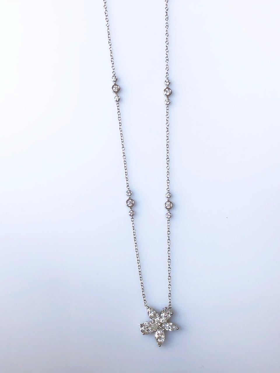 tiffany victoria mixed cluster necklace