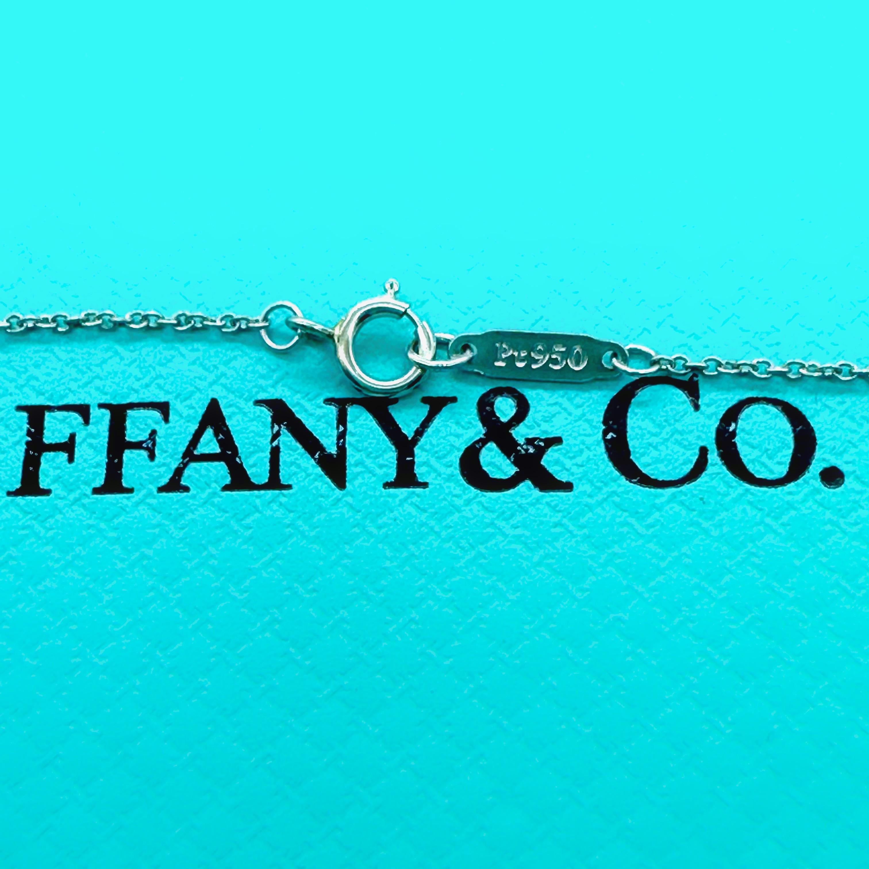 Tiffany & Co Victoria Marquise Diamond Pendant Necklace in Platinum Size Medium 8