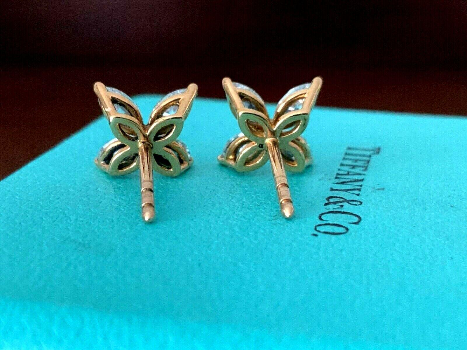 Tiffany & Co. Victoria Medium .92 Carat 18 Karat Gold and Diamond Earrings 2018 3