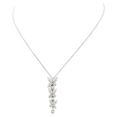 Tiffany and Co. 'Tiffany Knot' Rose Gold Diamond Pendant Necklace For ...