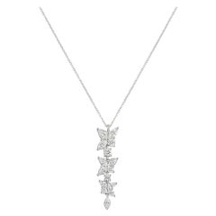 Tiffany & Co. Victoria Mixed Cluster drop necklace with diamonds