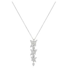 Tiffany & Co. Victoria Mixed Cluster drop necklace with diamonds