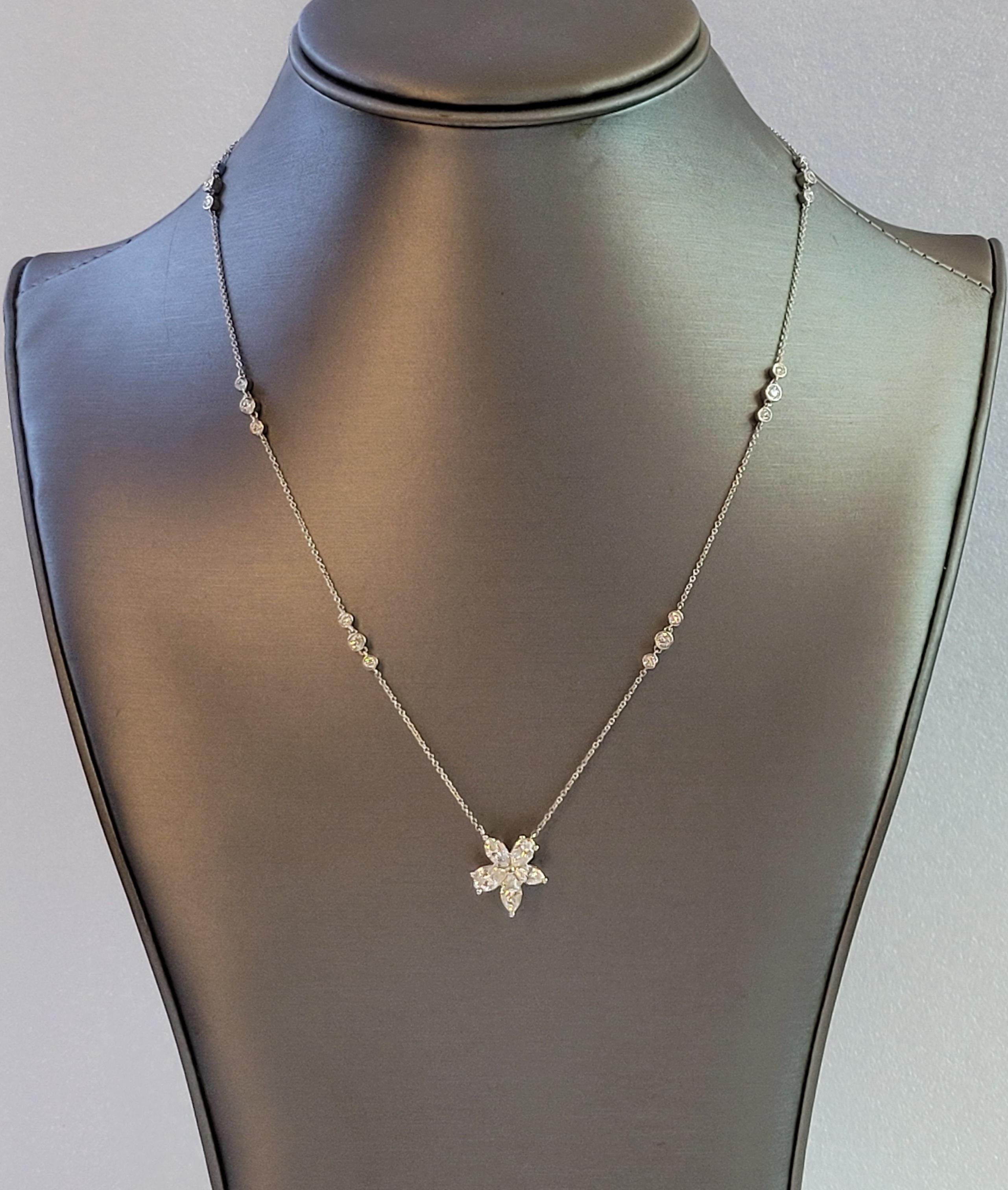Tiffany & Co. Ciondolo a grappolo misto extra large sulla catena PT950 in vendita 3
