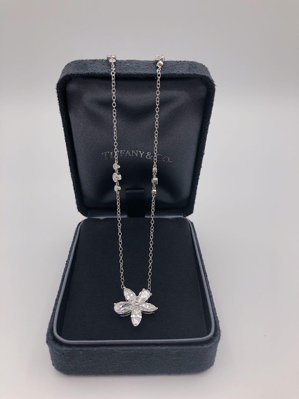 Tiffany & Co. Ciondolo a grappolo misto extra large sulla catena PT950 in vendita 2