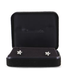 Tiffany & Co. Victoria Mixed Cluster Stud Earrings Platinum with Diamonds Medium