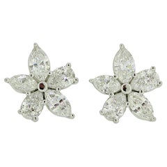 Used Tiffany & Co. Victoria Mixed Diamond Cluster Earrings