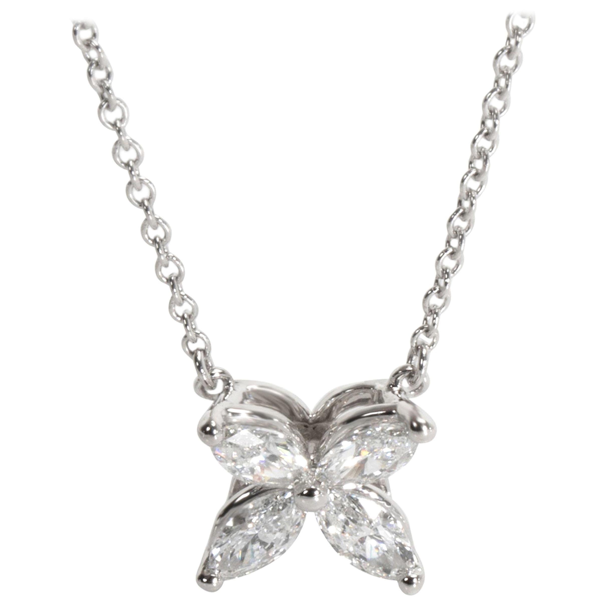 Tiffany & Co. Victoria Necklace with Marquise Diamonds in Platinum 0.46 Carat