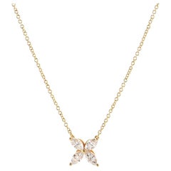 Tiffany & Co. Victoria Pendant Necklace 18K Rose Gold with Diamonds Medium