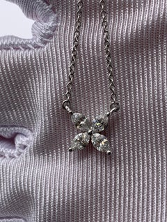 Tiffany & Co. Victoria Pendant Necklace Diamond 18K White Gold