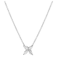 Tiffany & Co. Victoria Pendant Necklace Platinum with Diamonds Medium