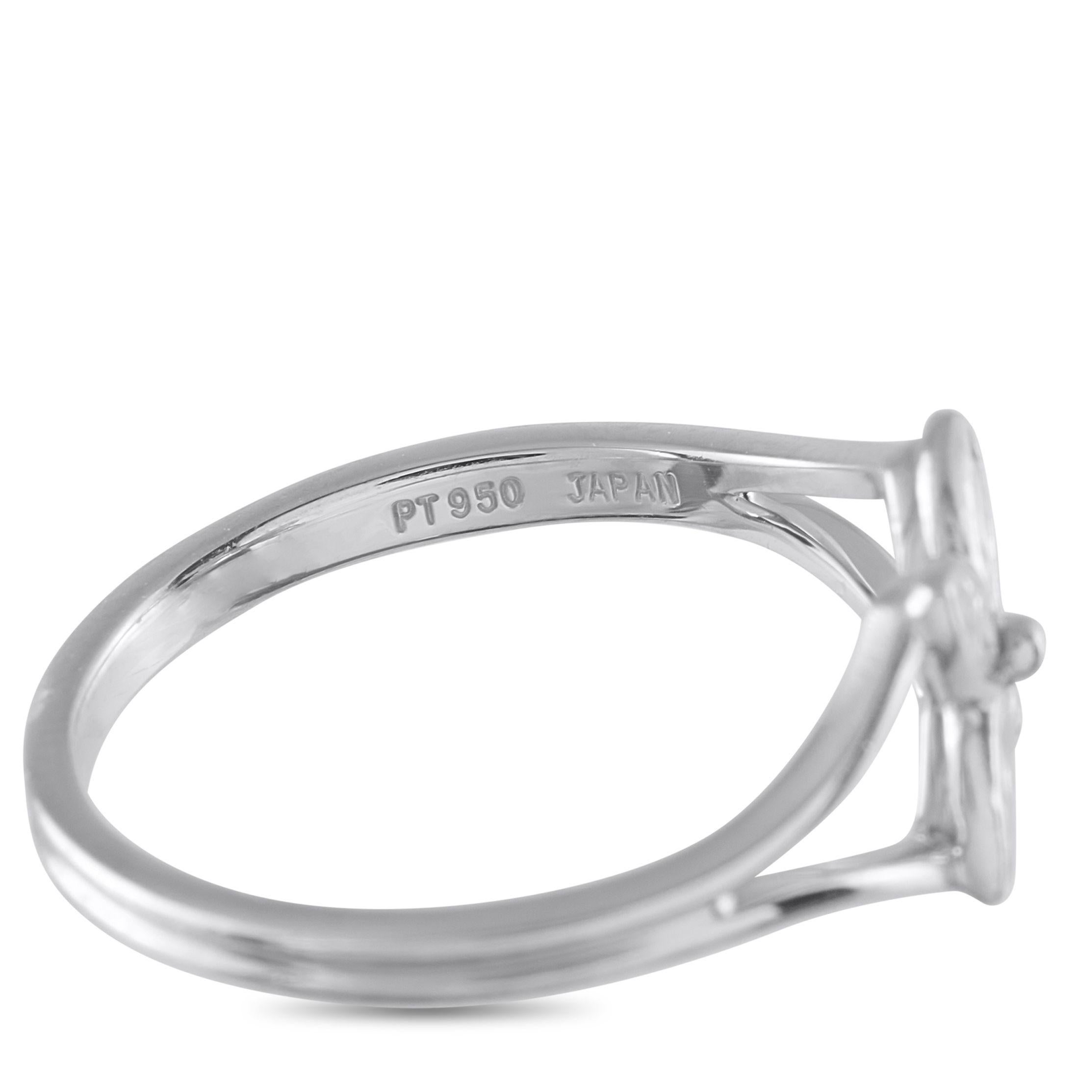 De las mujeres Tiffany & Co. Victoria Anillo marquesa de diamantes de 0,29 ct en platino TI05-071125 en venta