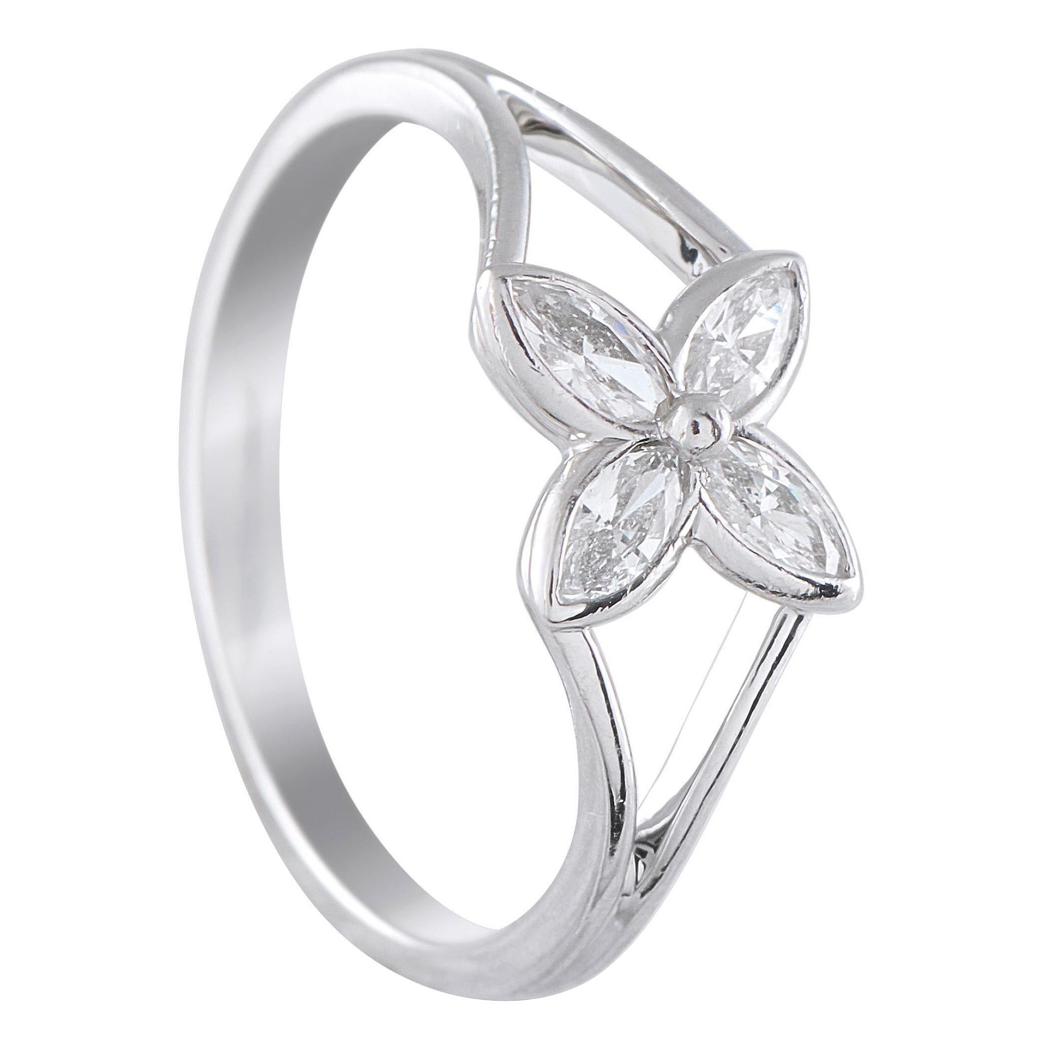 Tiffany & Co. Victoria Platin 0,29ct Diamant Marquise Ring TI05-071125