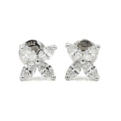 TIFFANY & Co. Victoria Platinum 0.64ct Diamond Earrings