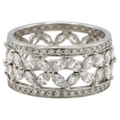 Tiffany & Co. Victoria Platinum 2.34 Carat Natural Diamond Band Ring