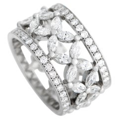 Tiffany & Co. Victoria Platinum 2.34 ct Diamond Wide Band Ring