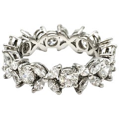 Tiffany & Co. 'Victoria' Platinum and Diamond Band Ring