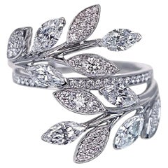 Tiffany & Co. Victoria Platinum Diamond Bypass Ring