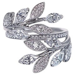 Tiffany & Co. Victoria Platinum Diamond Bypass Ring