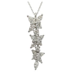 Tiffany & Co. Victoria Platinum Diamond Drop Necklace