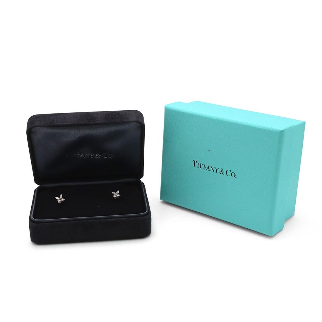 Tiffany & Co. Victoria Platinum Diamond Earrings, Mini 1