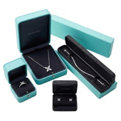 Tiffany & Co Victoria Platinum Diamond Jewelry Set Ring Bracelet Necklace