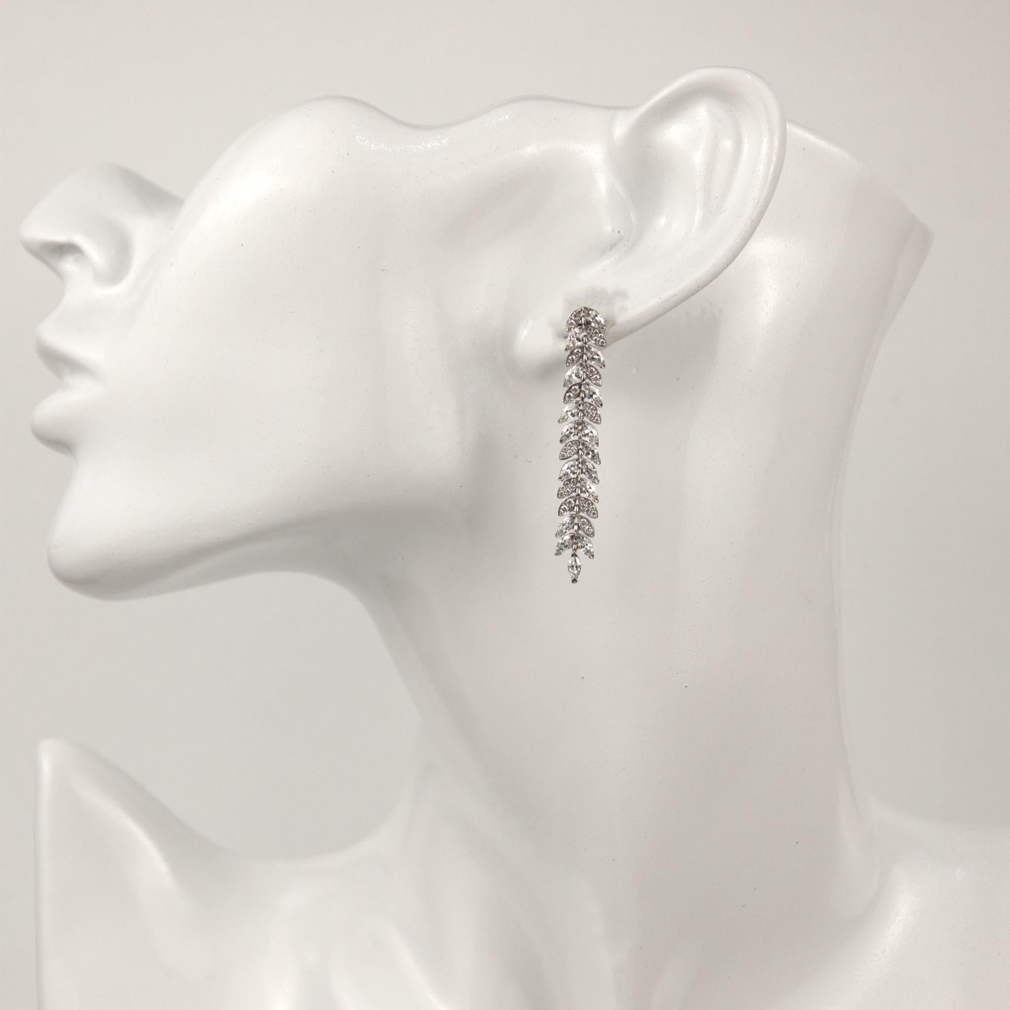 tiffany diamond vine earrings