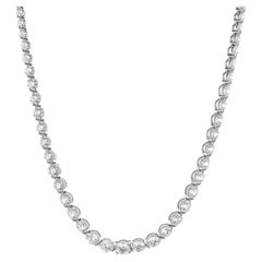 Tiffany & Co. Victoria Platinum Graduated Line Diamond Necklace