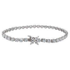 Tiffany & Co. Victoria Platinum Marquise Round Diamond Bracelet