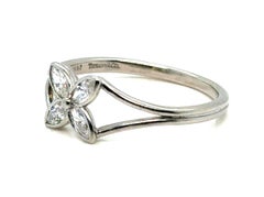 Tiffany & Co Victoria Ring Marquise Flower Diamond Platinum MSRP $4, 200