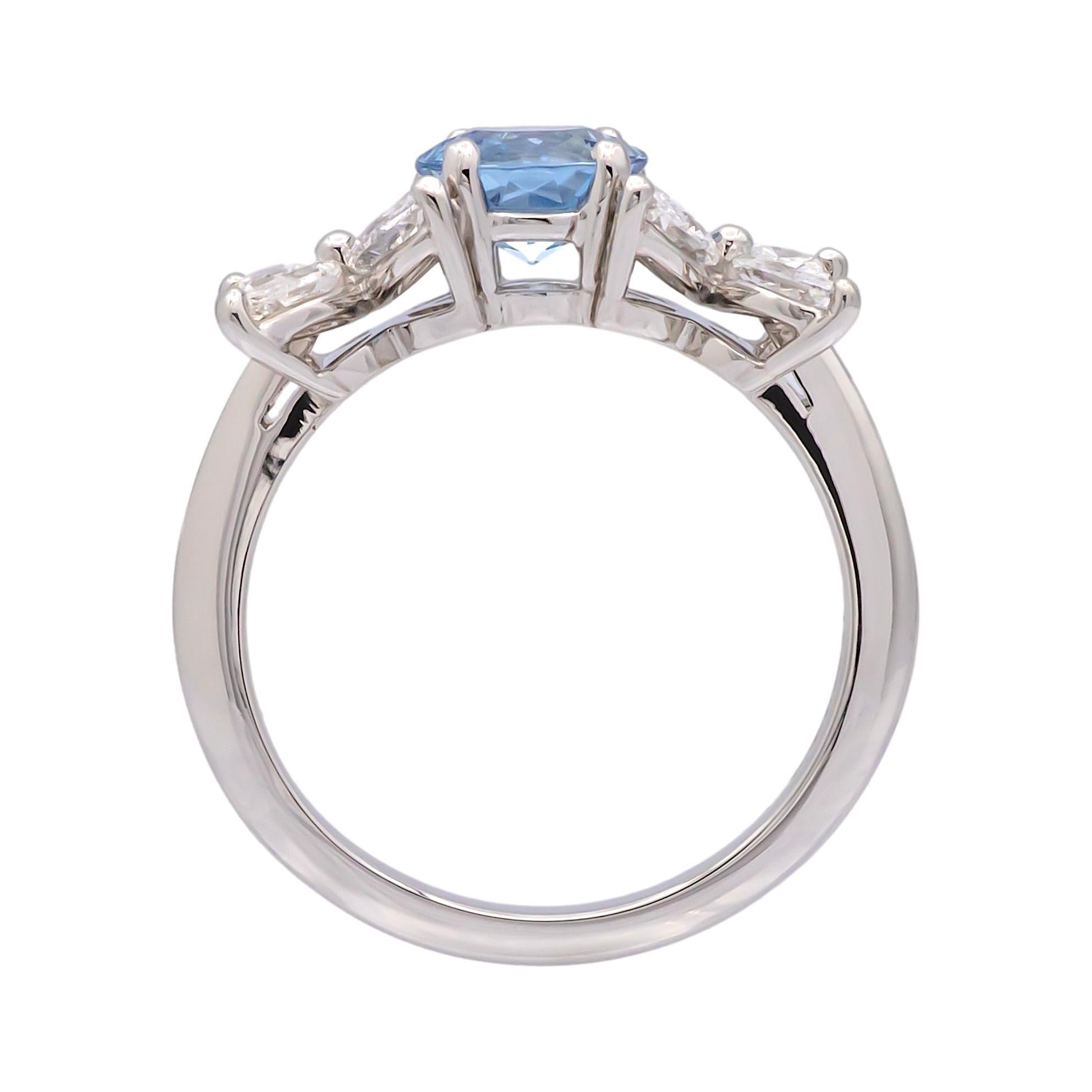 Tiffany & Co. Bague Victoria, aigue-marine et diamants marquises de 2 carats au total 1