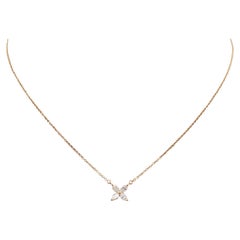 Tiffany & Co. 'Victoria' Rose Gold and Diamond Pendant Necklace