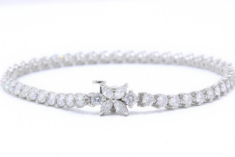 Tiffany and Co Victoria Rounds and Marquises Diamond Bracelet in