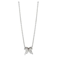 Tiffany & Co. Victoria Small Diamond Pendant in Platinum 0.32 Ctw