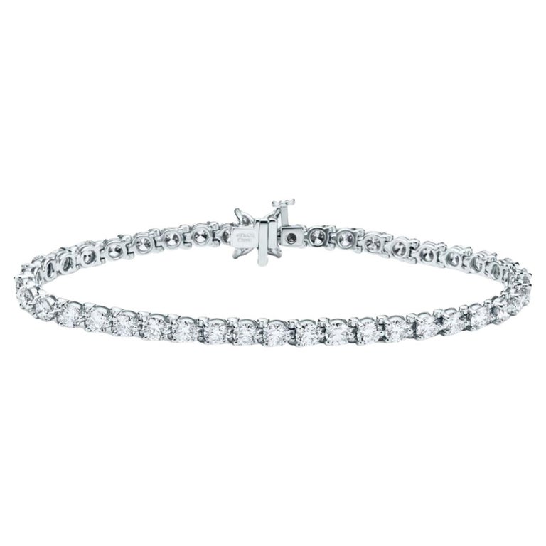 Tiffany and Co. Victoria Tennis Bracelet With 6.53 CTW Of Diamonds In  Platinum at 1stDibs