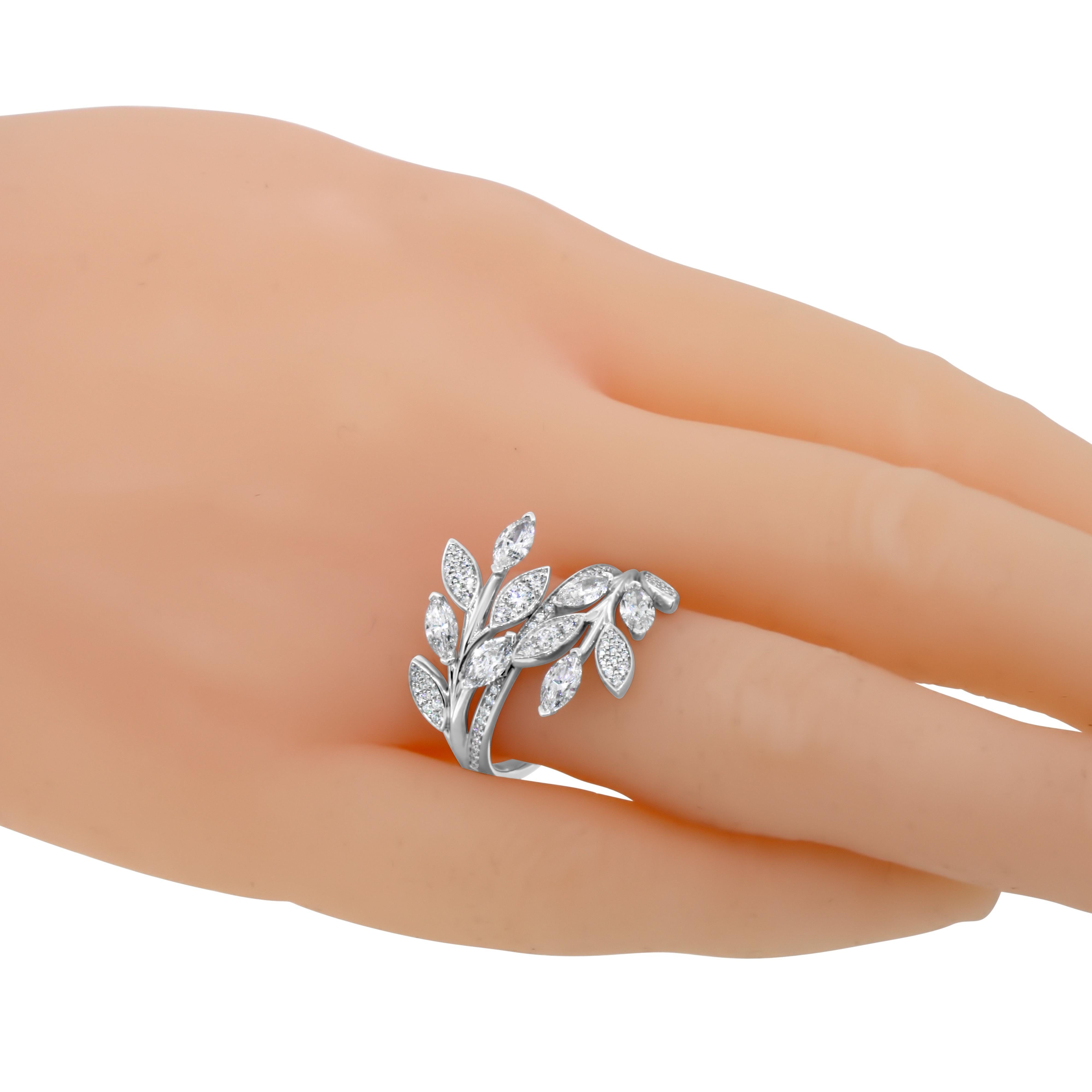 Tiffany & Co. Victoria Vine Bypass Ring For Sale 3