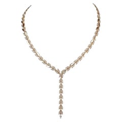 Tiffany & Co. Collier « Diamond Drop » de Victoria Vine en or jaune 18 carats