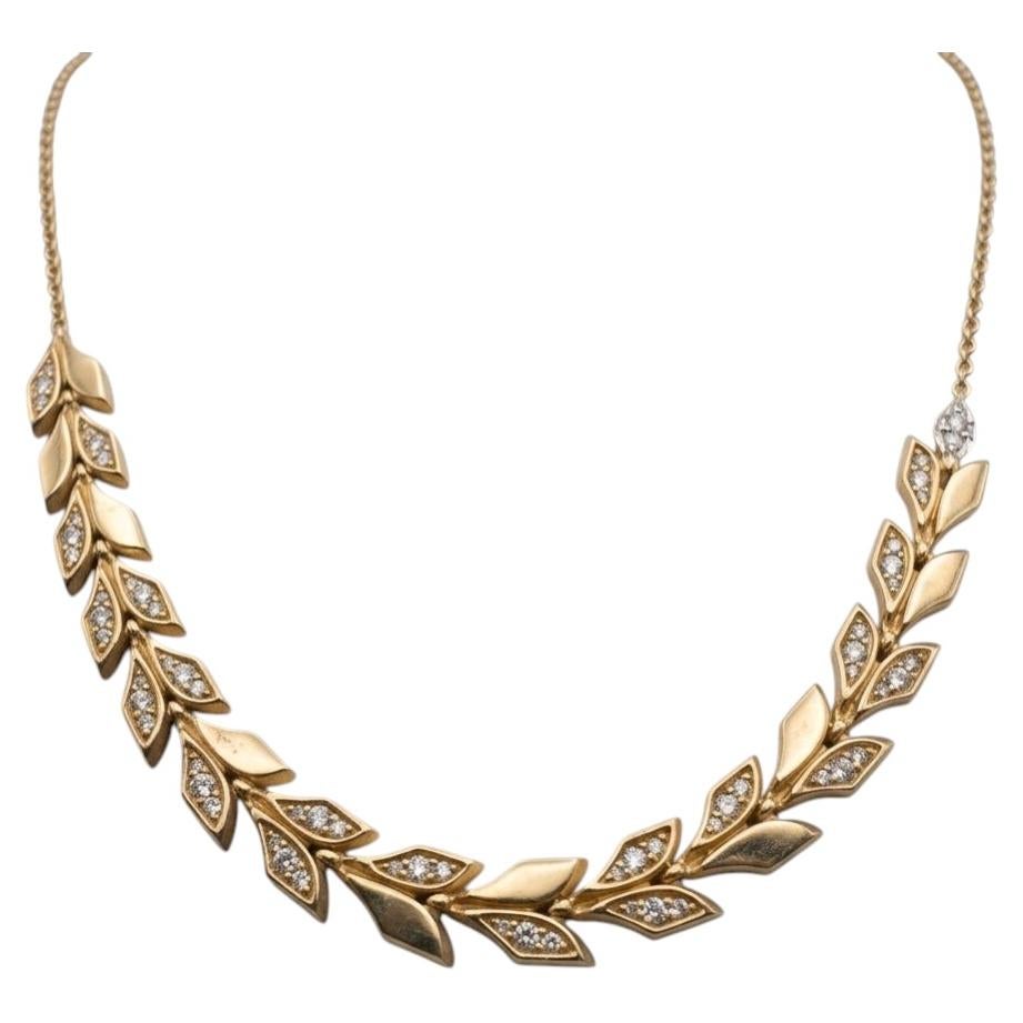 Tiffany & Co. Victoria Vine Diamond Necklace in 18k Rose Gold