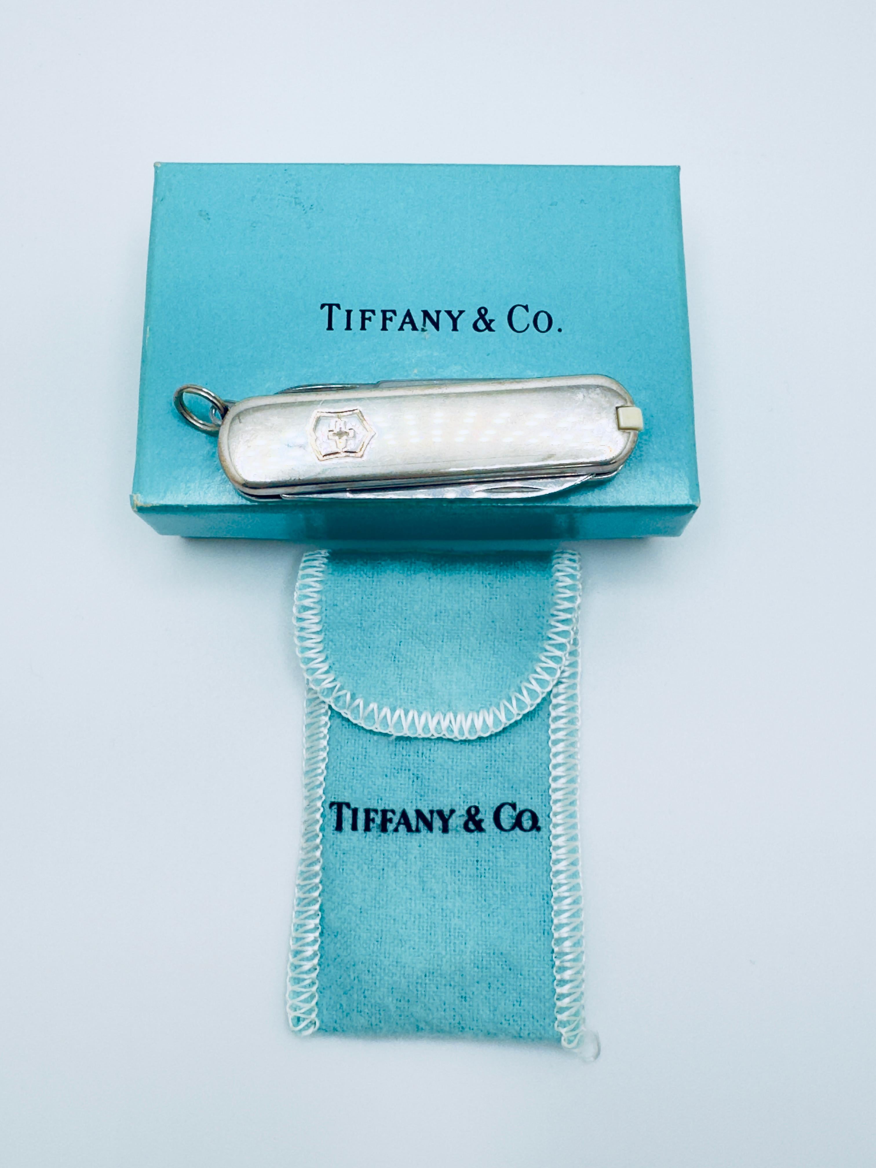Tiffany & Co. Victorinox Swiss Army Coltello da tasca 925 750
con scatola e scatola originale