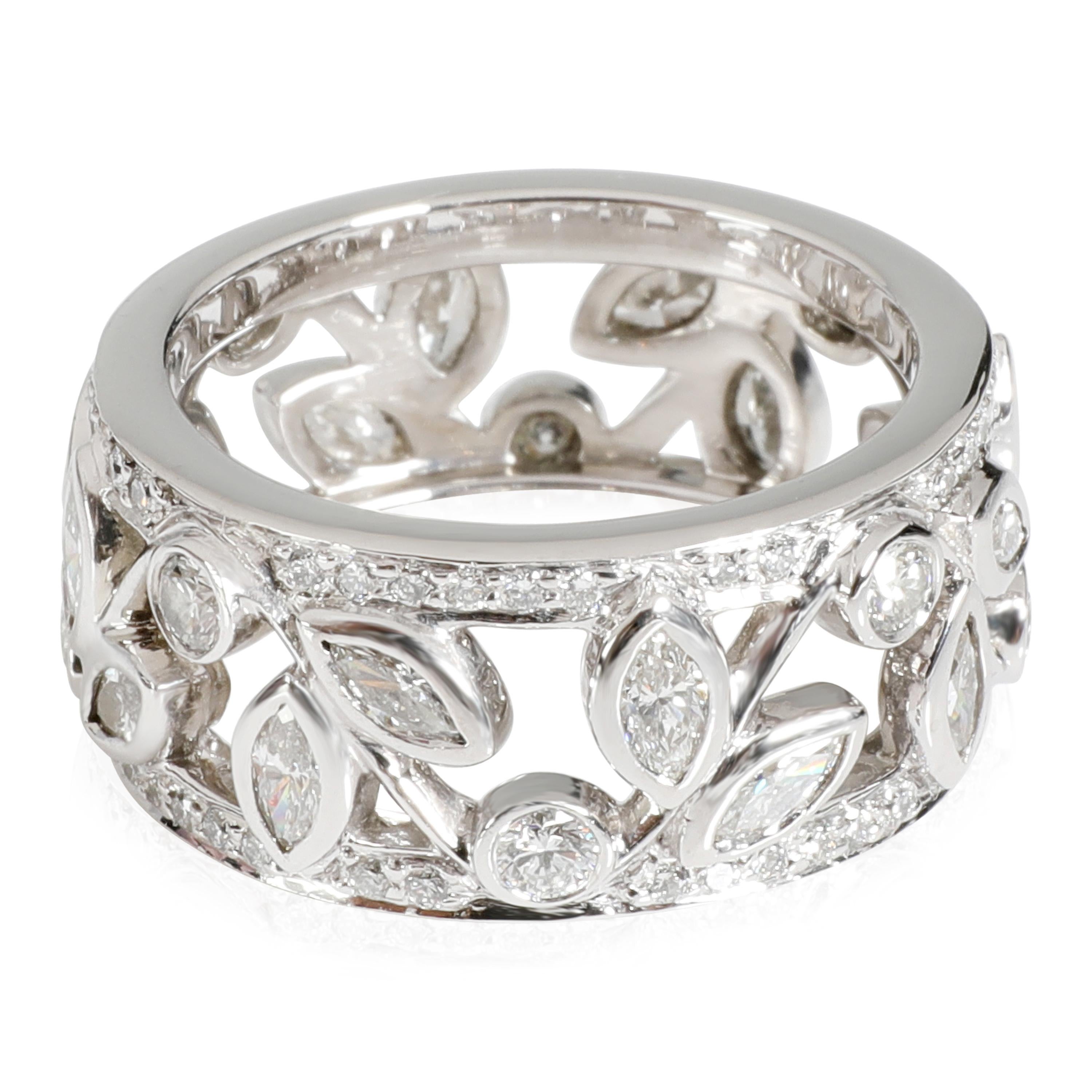 Tiffany & Co. Diamantband aus Platin 1,25 CTW mit Weinreben Damen im Angebot