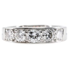 Tiffany & Co Vintage 1,00ctw Fünf-Stein-Diamant-Ring aus Platin