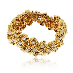 Tiffany & Co. Vintage 12.00cttw 18K Yellow Gold Diamond Bracelet
