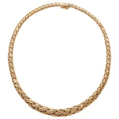 Tiffany & Co. Vintage 14 Karat Byzantine Graduated Necklace