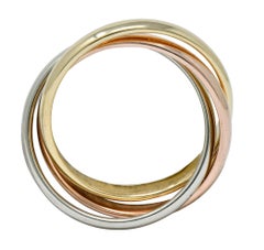 Tiffany & Co. Vintage 14 Karat Tri-Colored Gold Paloma's Melody Rolling Ring